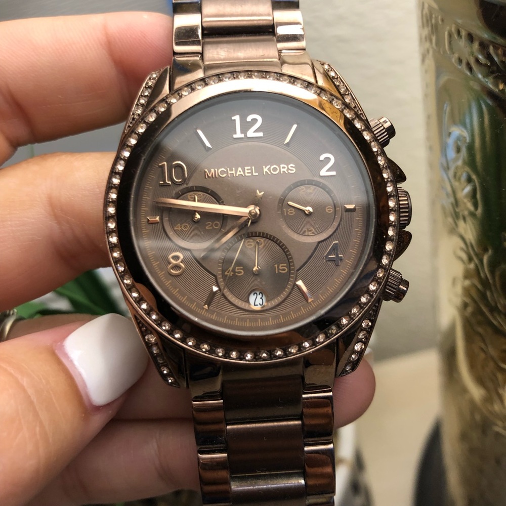 Bronze Michael Kors watch